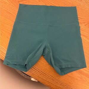 lululemon athletica Teal Bike Shorts